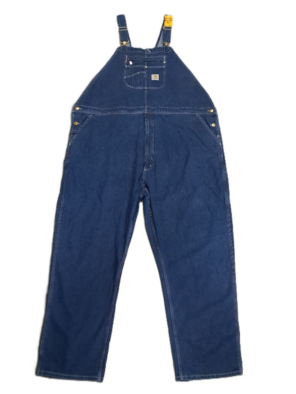 NEW Carhartt Bib Overalls Men 54x33, Tag 54x34 Loose Blue Denim Utility 104672
